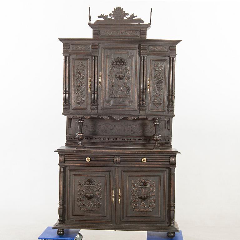 A neo-renaisssance styel cupboard first half of the 20th century.