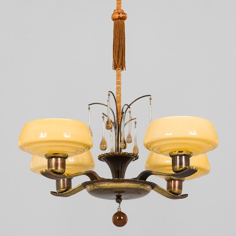 Paavo Tynell, a 1930s chandelier '1253'  for Taito.