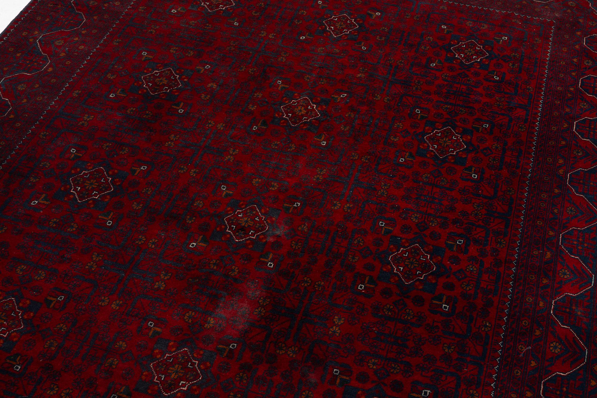 Carpet, Afghan, Khan Mohammadi, approx. 292 x 201 cm.