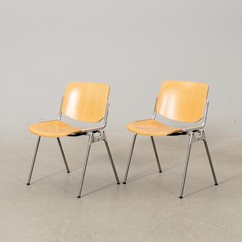 Giancarlo Piretti, Chairs 6 pcs, Castelli Italy.
