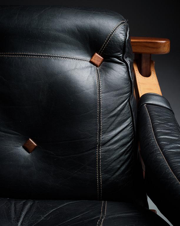 Jean Gillon, a pair of easy chairs "Bertioga", for Italma Wood Art, Brazil 1960's.