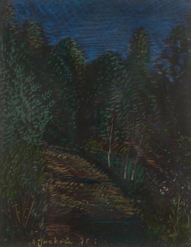 ALPO JAAKOLA, mixed media, signed and dated -76.