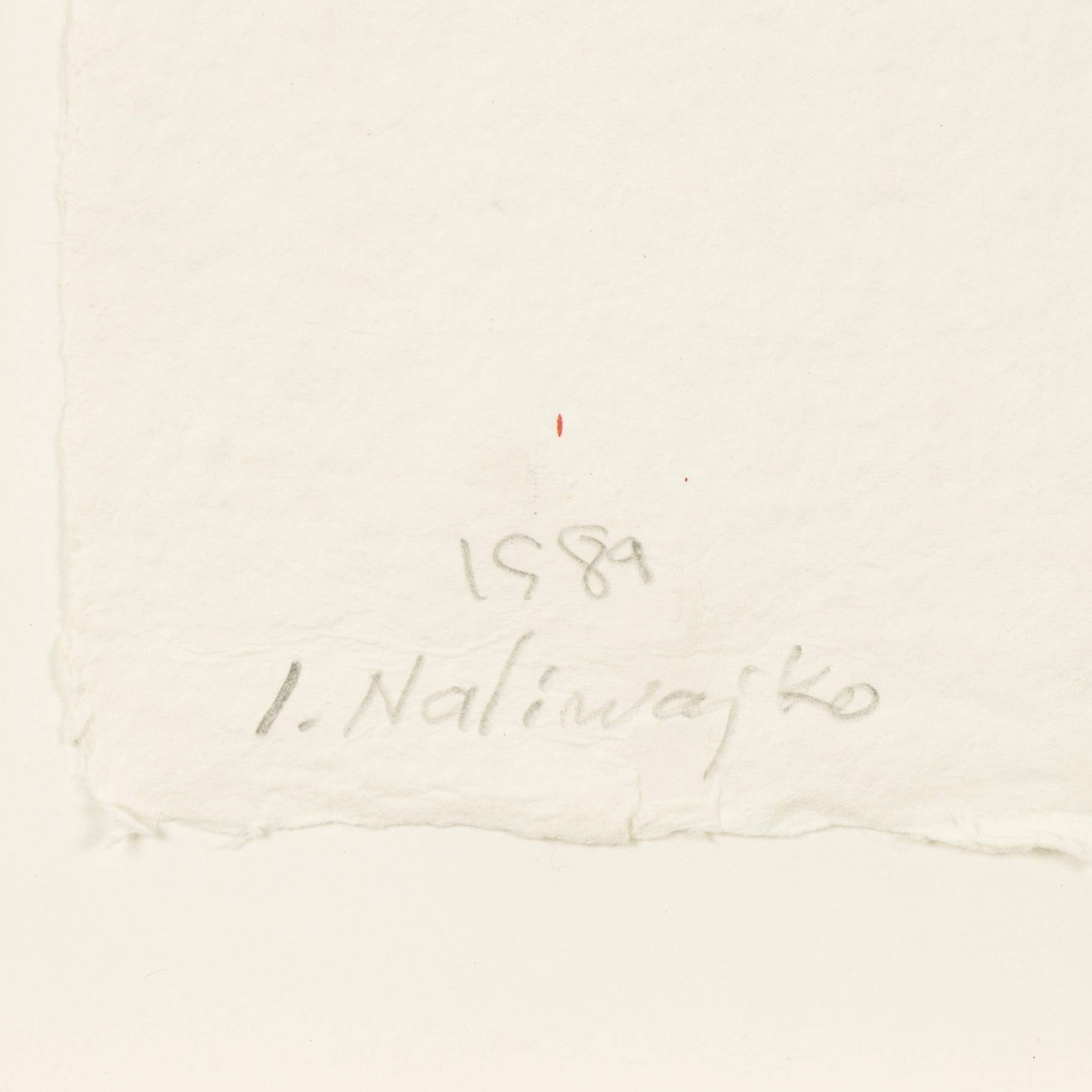 Jan Naliwajko, mixed media on paper, signed and dated 1989.