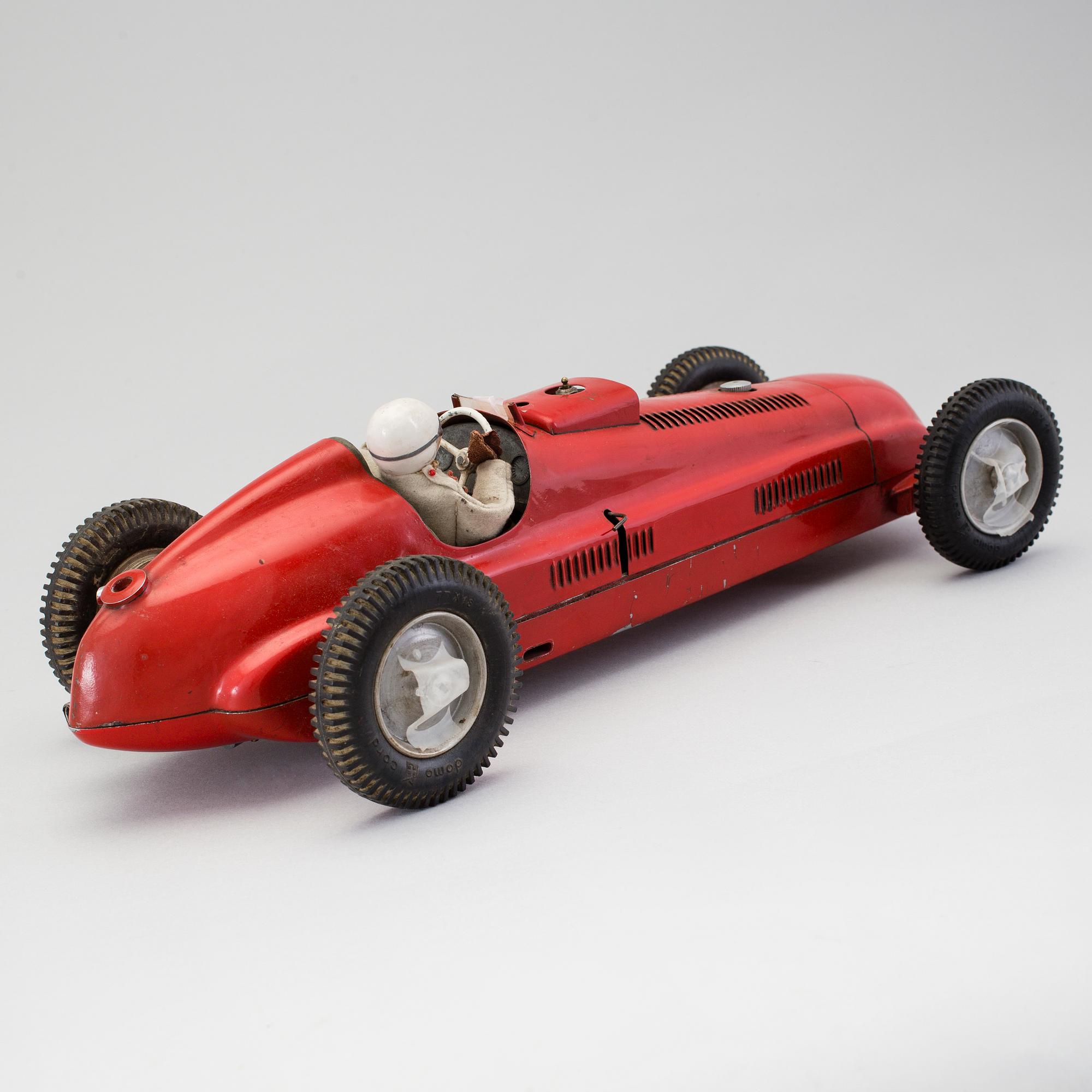 A gas powered tinplate Domo Maserati, Italy, ca 1948.