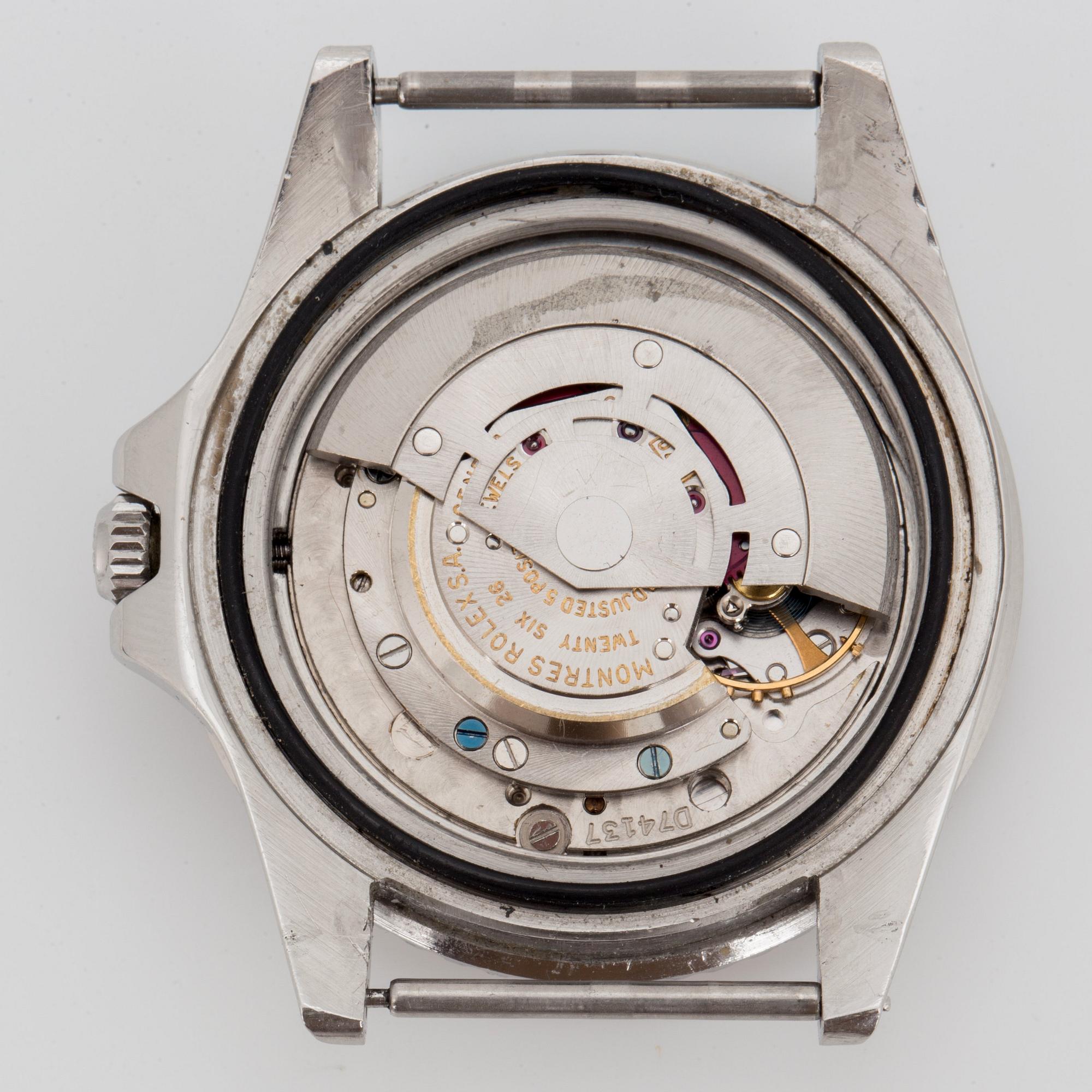 ROLEX, Oyster Perpetual, GMT-Master (SWISS-T), Chronometer, "Gilt dial", wristwatch, 40 mm,