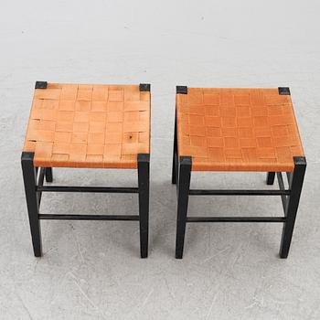 A pair of stools for Gemla, second half of the 20th-century.