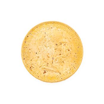 Gold coin, Austria-Hungary, 20 Corona, 1893.