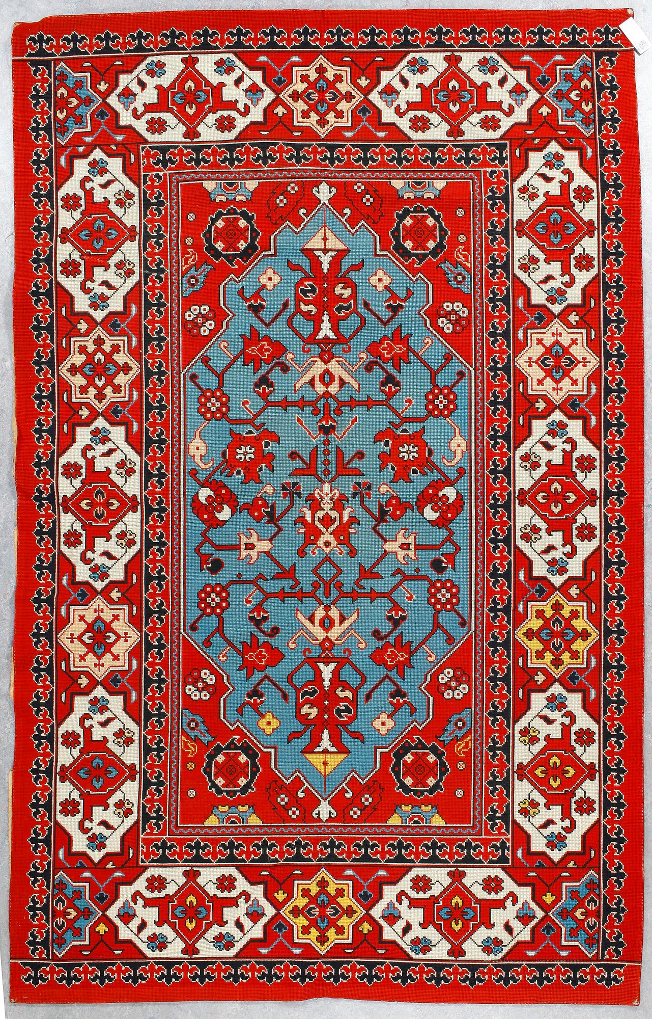 MATTA, broderad, Frankrike sannolikt, ca 264x167 cm.