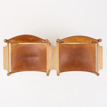 Børge Mogensen, a set of eight "Jagtspisestol"/"Spanish Dining" chairs model 3237 & 3238, Fredericia Stolefabrik, Denmark.