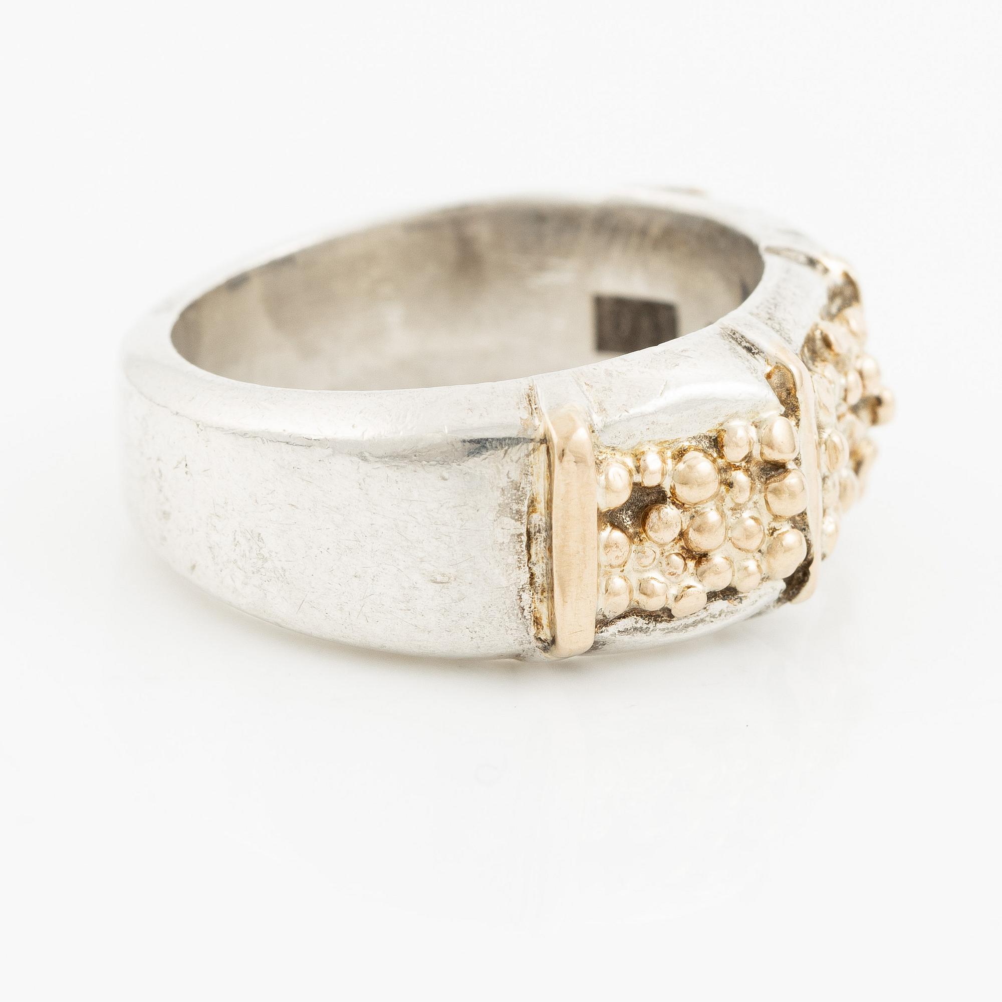 Sven-Erik Högberg, ring, sterlingsilver, Göteborg 1983.