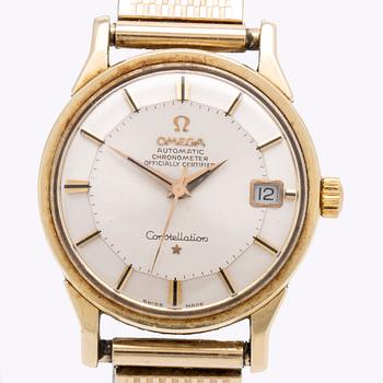 Omega, Constellation, Chronometer, "Pie-Pan", wristwatch, 34 mm.