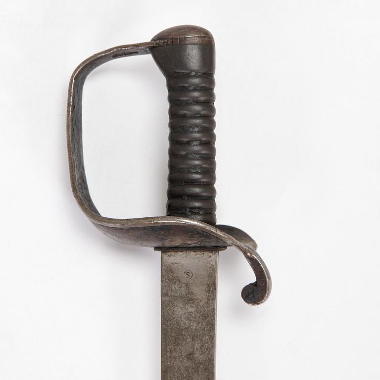 A Russian short sword, model 1856 for the navy.