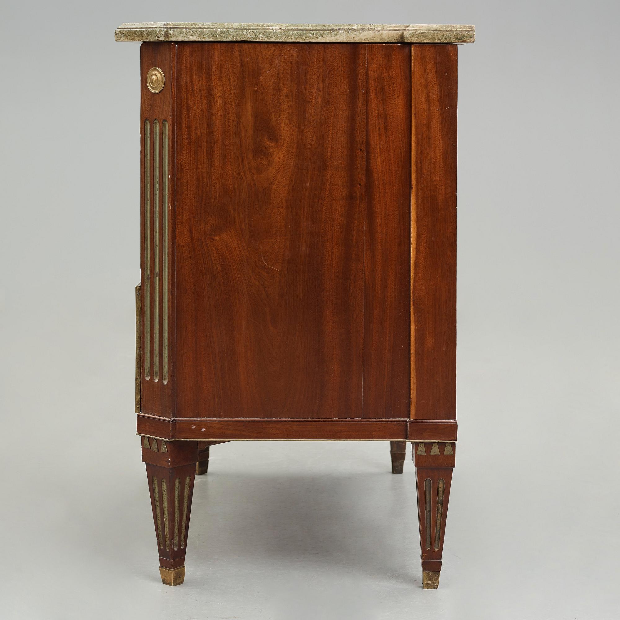 A Gustavian commode by Anders Lundelius 1781 (master in Stockholm 1778-1823).