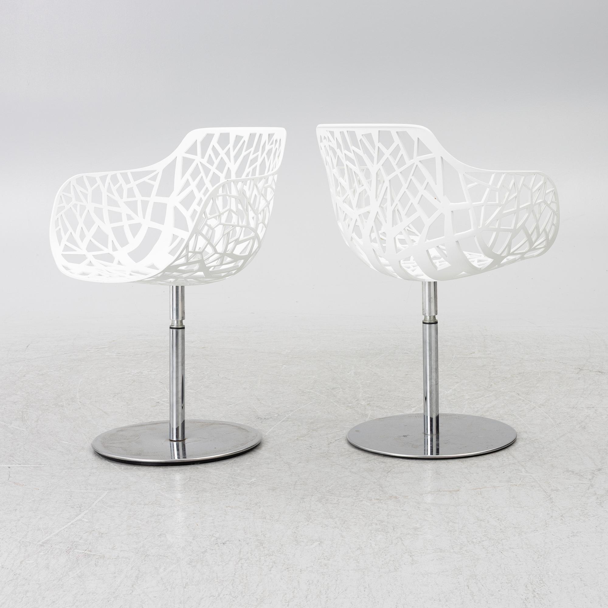 Karmstolar, fyra stycken, "Forest", Fast Design, Italien, 2000-tal.