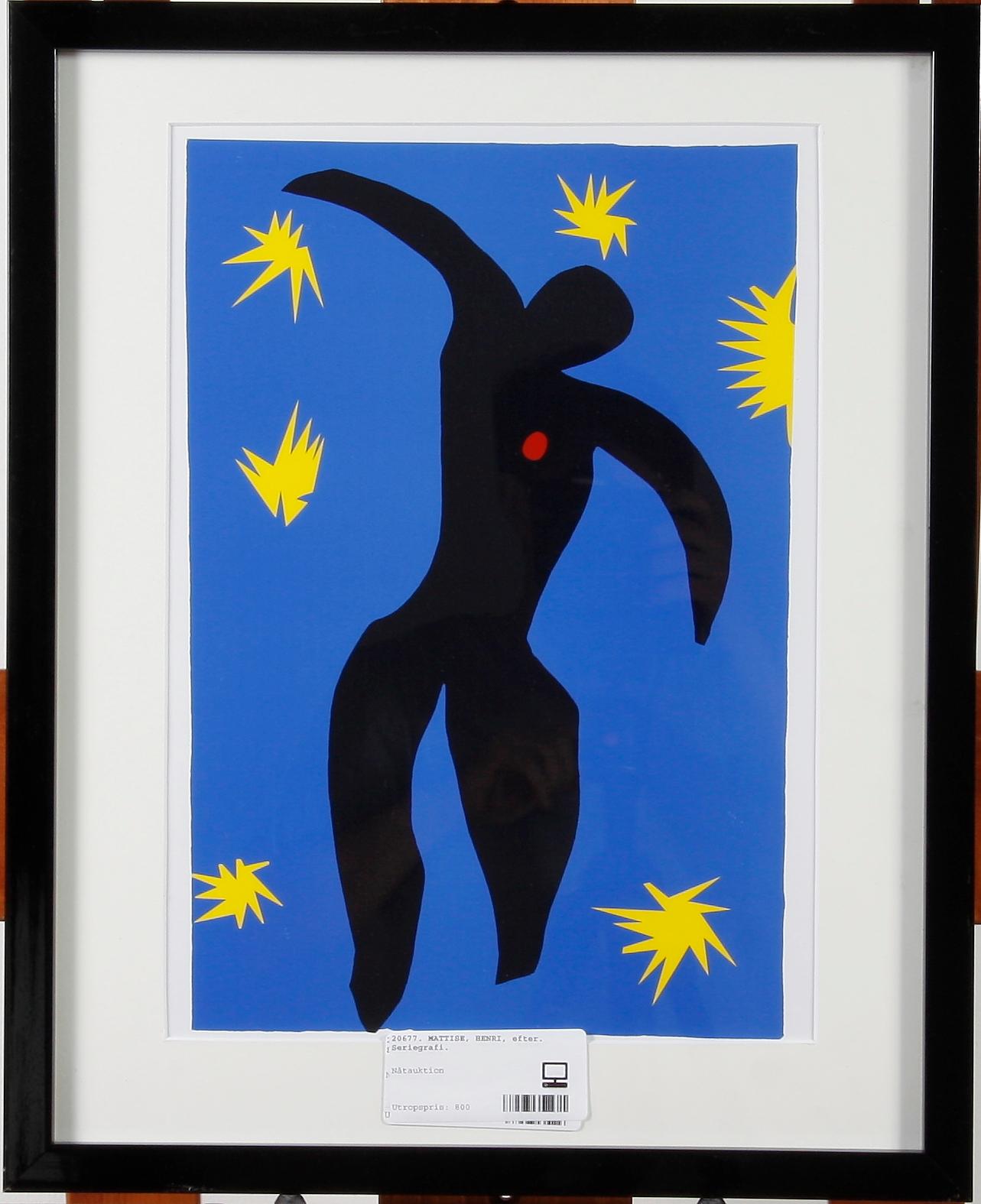 MATISSE, HENRI, efter. Seriegrafi.