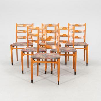 Chairs, 6 pieces, second half of the 20th century.