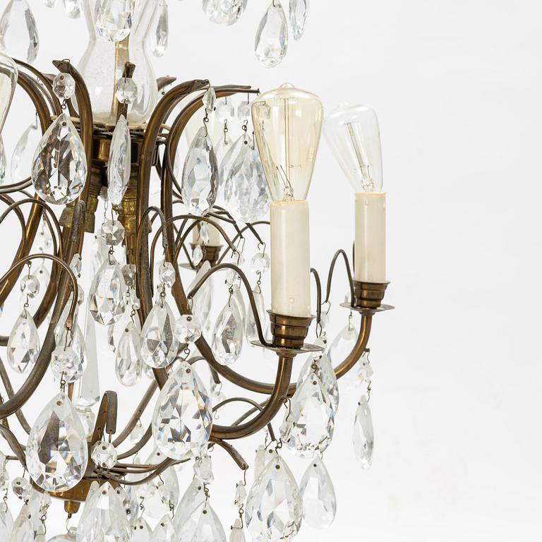 A baroque-style chandelier, first half of the 20th century.