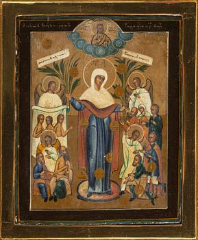 ICON, Russia, around 1900, tempera on panel.