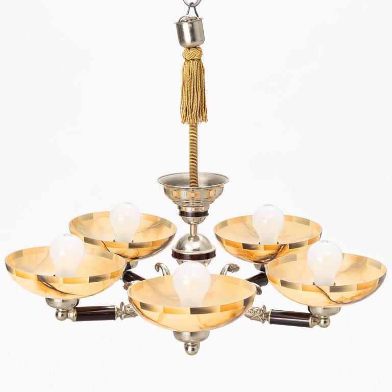 Ceiling lamp, 1920s.