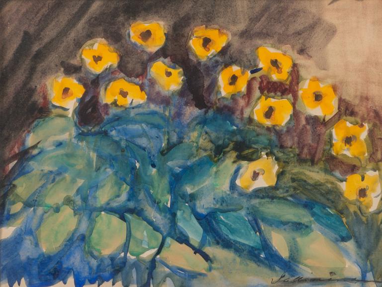 TYKO SALLINEN, water colour, signed.