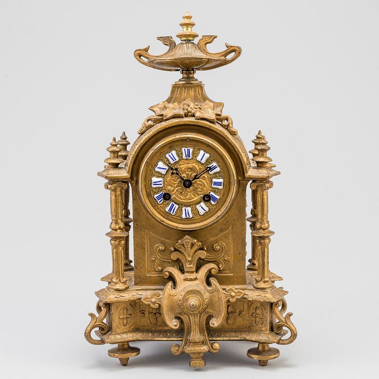 A table clock, late 19th century.
