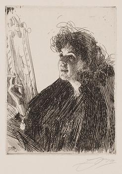 697. Anders Zorn, "Girl with a Cigarette I".