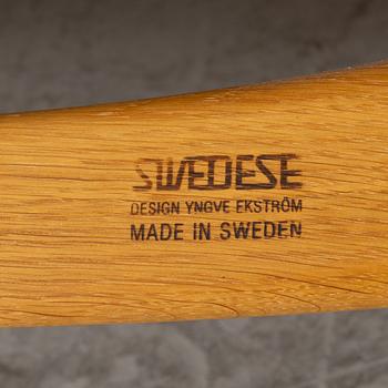 Yngve Ekström, a 'Lamino' armchair with ottoman, Swedese.