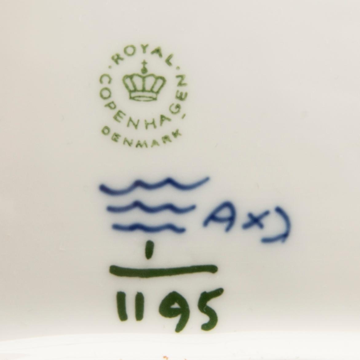 Servis 5 dlr Musselmalet Helblonde Royal Copenhagen Danmark 1970/80.