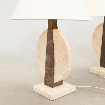 Table lamps, a pair, USA, late 20th century.