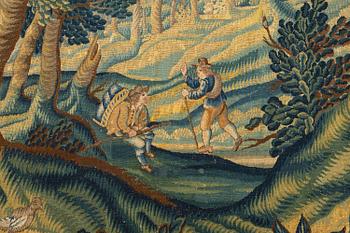 A flemish 'verdur' tapestry, c. 297 x 290 cm, 17th century.