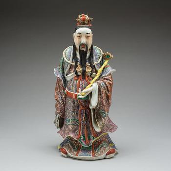 FIGURIN, porslin, Kina 1800/1900-tal.