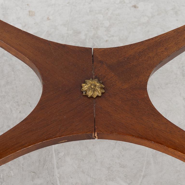 A late Gustavian style games table/sewing table, early 20th century.