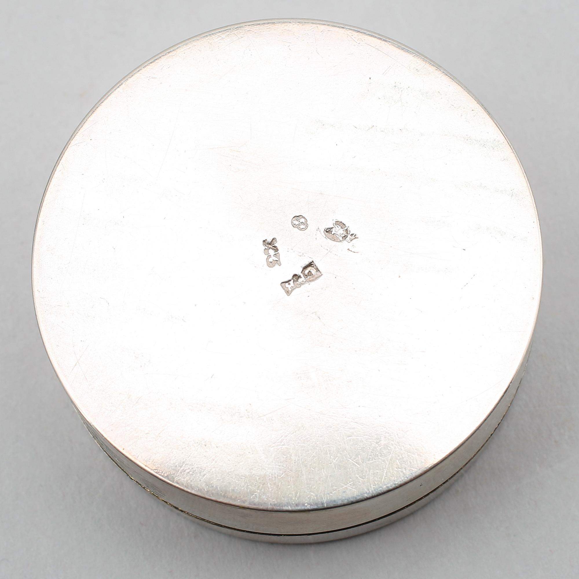 DOSOR, 4 st, silver, svenska stämplar, 1800-tal. Total vikt ca 215 gram.