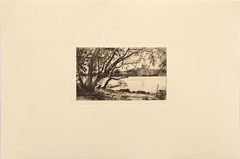 ALBERT THEODOR GELLERSTEDT, mapp med grafiska blad 30 st, Stockholm P.A Norstedt & Söners förlag, 1918.