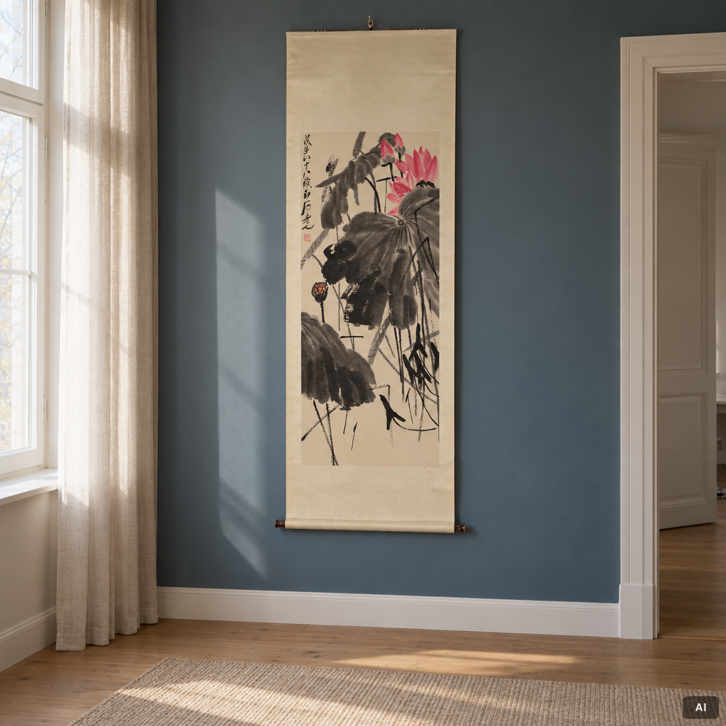 Qi Baishi, after, Lotus, 20th century.
