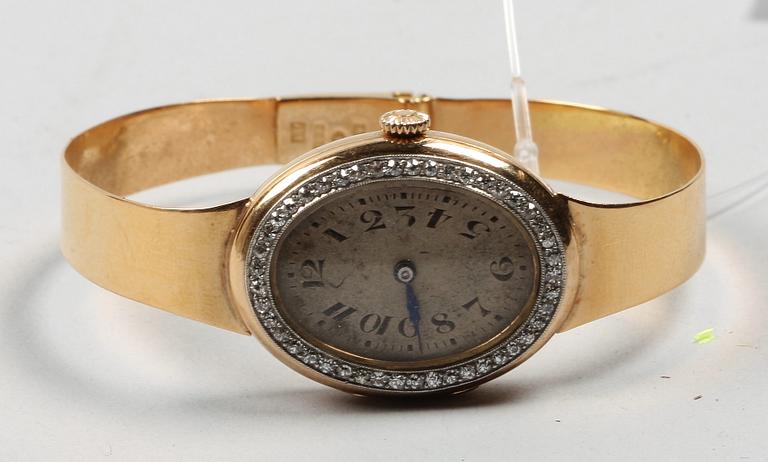 ARMBANDSUR, 18k guld.