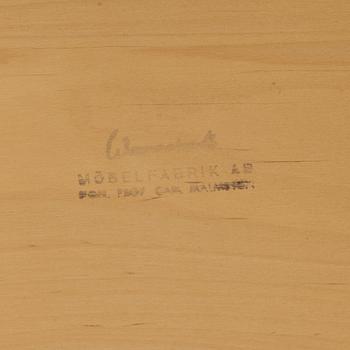 Carl Malmsten, dining table, 2 armchairs, 4 chairs, "Talavid", Waggeryd's Furniture Factory, second half of the 20th century.