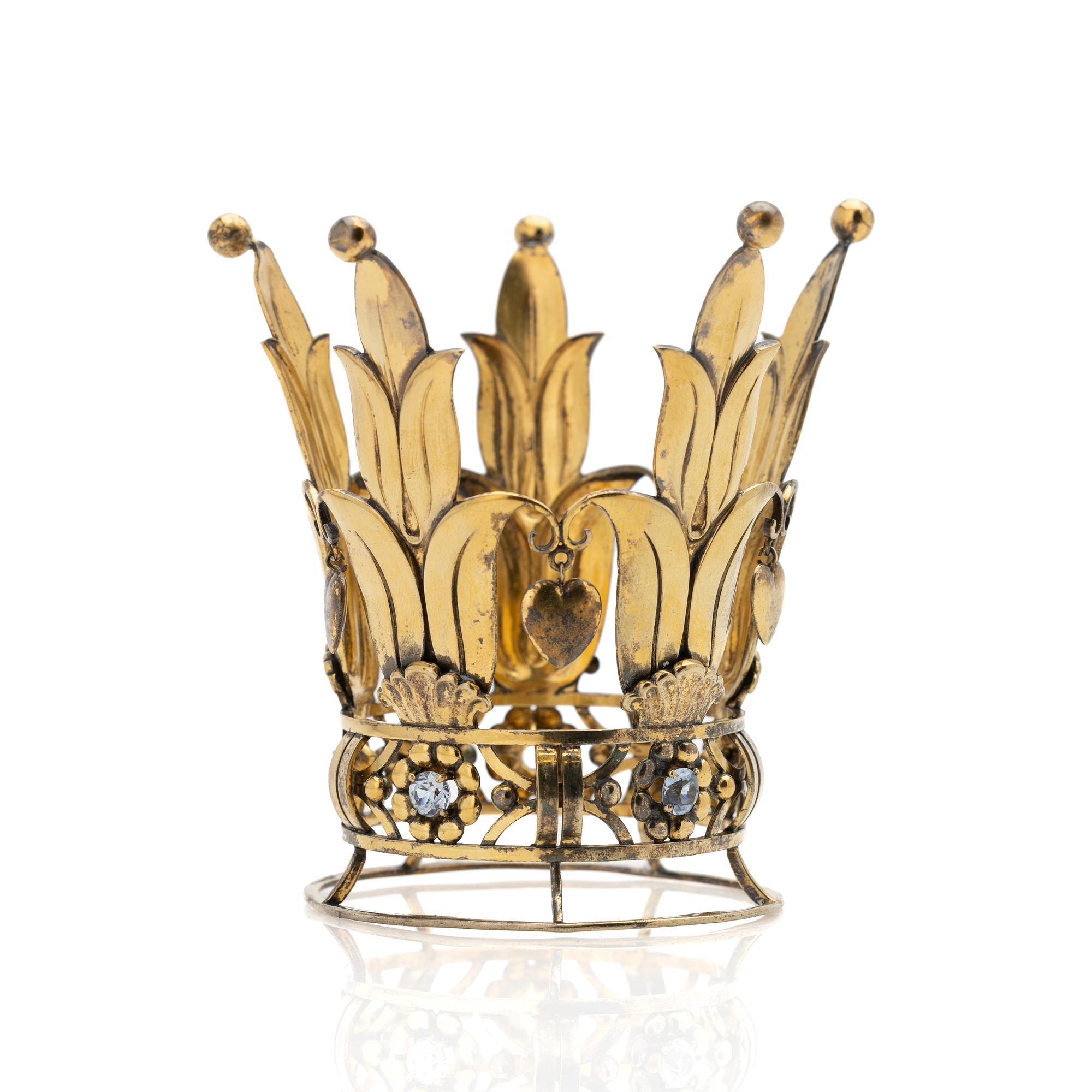 Brudkrona, förgylld silver, 1949.