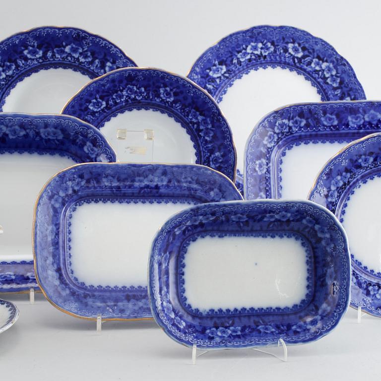 MATSERVIS, 120 delar, Flintgods, "Yesso", Gustavsberg, 1900-talets första hälft.