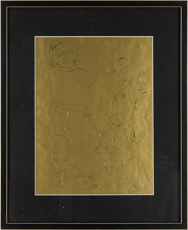 ANDY WARHOL, offsetlitografi,  ur ”A Gold Book by Andy Warhol” från 1957, osignerad.