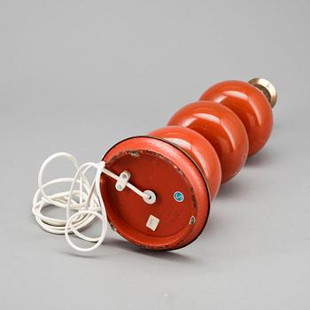 BORDSLAMPA. Stilarmatur, Tranås, 1900-talets andra hälft.