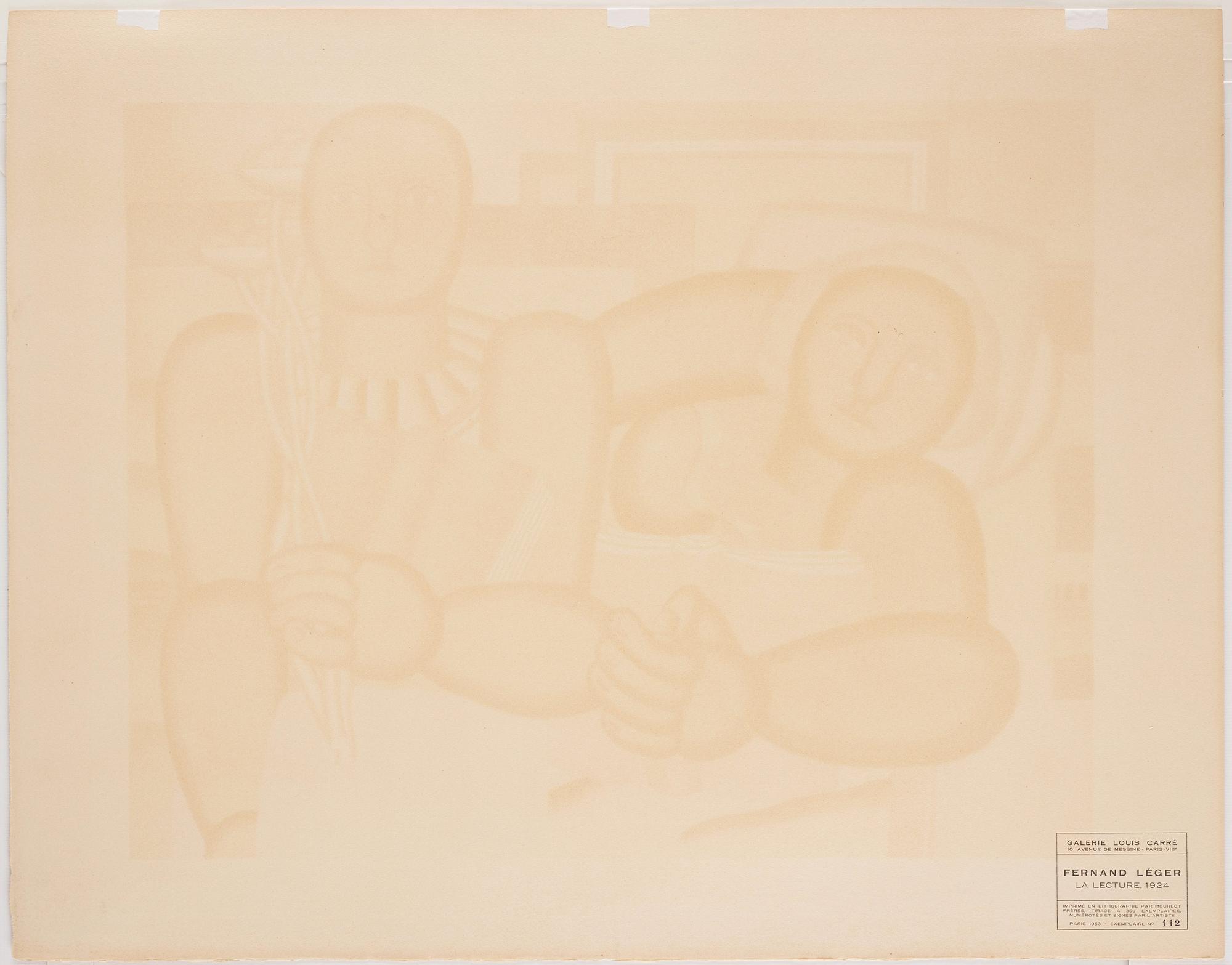 Fernand Léger, "La lecture".