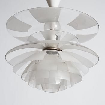 Poul Henningsen, "Septima 5", taklampa, Louis Poulsen, Danmark, ca 1929.