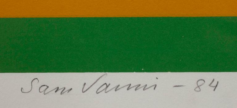 SAM VANNI, serigrafi, signerad och daterad -84, numrerad 1/75.