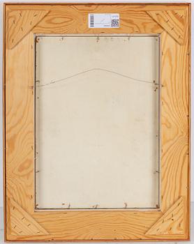 OLLE HJORTZBERG, oil on paper-panepl, signed and dated 1931, 1946.