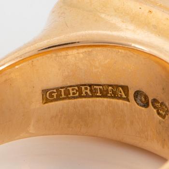 Claës Giertta ring 18K guld med turkos.