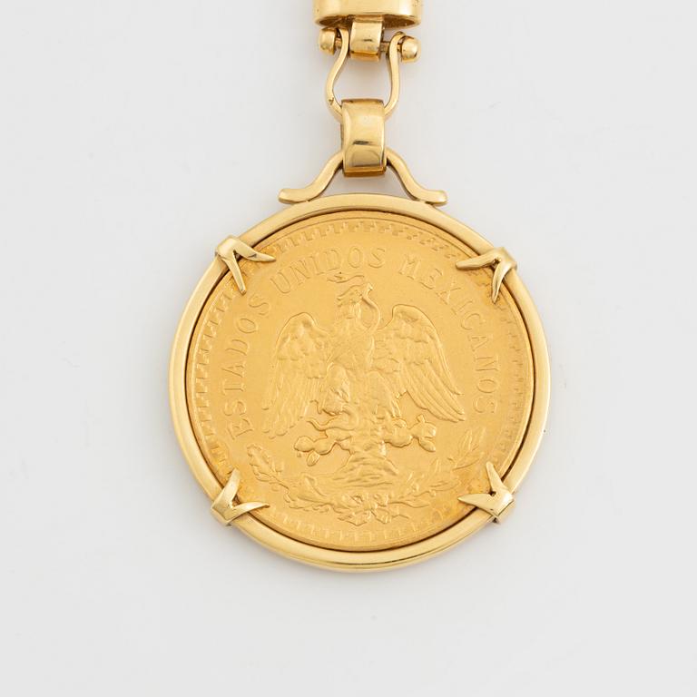 A Mexican goldcoin, 50 Pesos, 1921-1946,