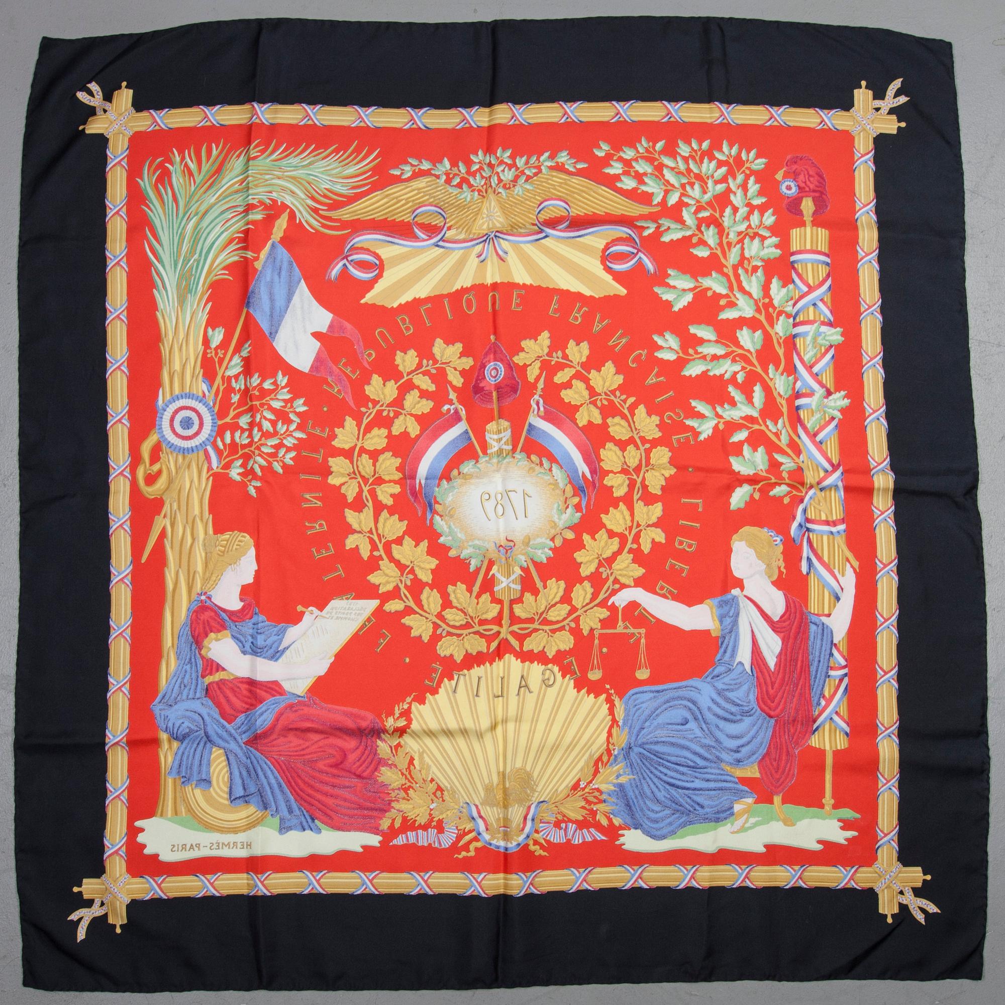 SCARF, "Liberté, Egalité, Fraternité", Hermès.