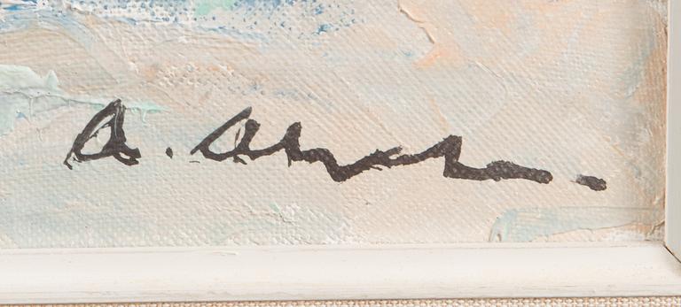 ARVO AHOLA, oil on canvas, signed.