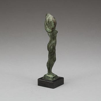 HELGE HÖGBOM, patinerad brons, signerad.